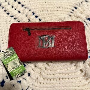 Badgley Mischka Red Wallet
